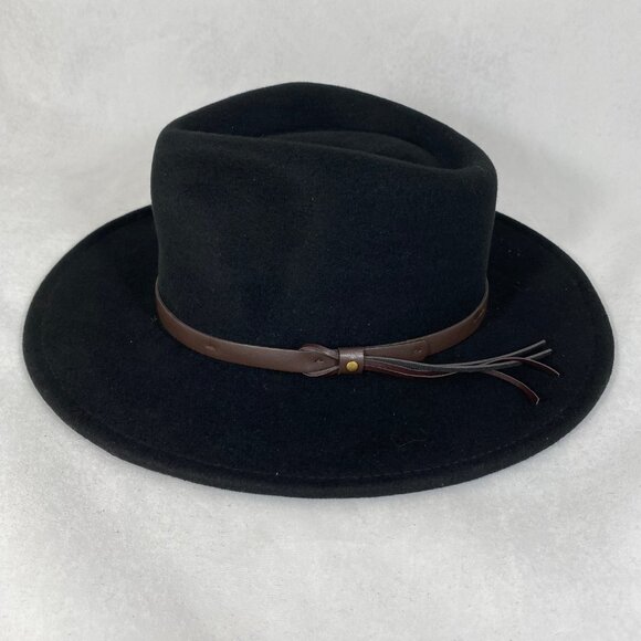 Scala C-Crown Pinch Front Fedora Hat / Indiana Jones Style NWOT - Picture 5 of 10
